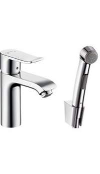 Смеситель для раковины HANSGROHE Metris с гигиеническим душем 31285000